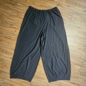 Cut Loose Barrel Crop Pants Linen Cotton Blend Relaxed Wide Leg XL Boho NWT